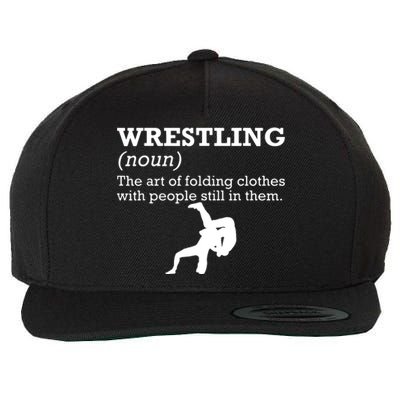 Funny Definition Wrestling Wrestler Wool Snapback Cap