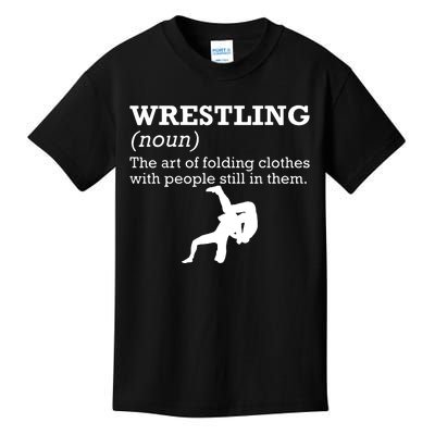 Funny Definition Wrestling Wrestler Kids T-Shirt