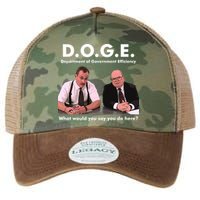 Funny D.O.G.E. What Would You Say You Do Here? Legacy Tie Dye Trucker Hat