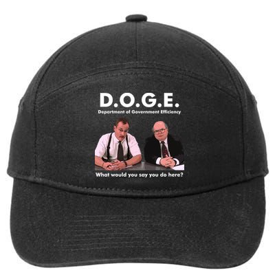 Funny D.O.G.E. What Would You Say You Do Here? 7-Panel Snapback Hat