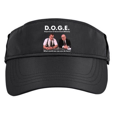 Funny D.O.G.E. What Would You Say You Do Here? Adult Drive Performance Visor