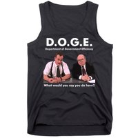 Funny D.O.G.E. What Would You Say You Do Here? Tank Top