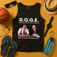 Funny D.O.G.E. What Would You Say You Do Here? Tank Top
