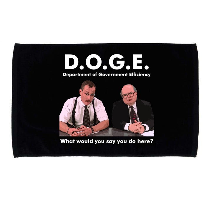 Funny D.O.G.E. What Would You Say You Do Here? Microfiber Hand Towel