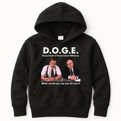 Funny D.O.G.E. What Would You Say You Do Here? Kids Hoodie