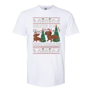 Funny Dachshund Walking In A Wiener Wonderland Family Pets Great Gift Softstyle CVC T-Shirt