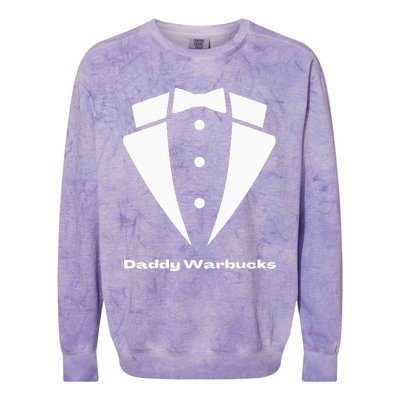 funny Daddy Warbucks from Annie Tuxedo Colorblast Crewneck Sweatshirt