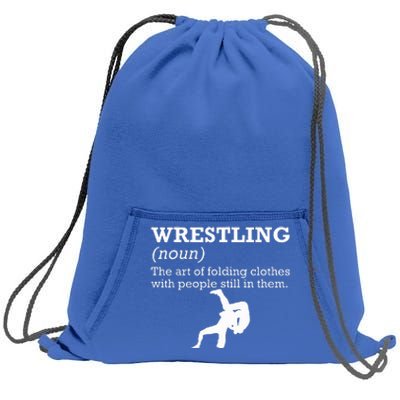 Funny Definition Wrestling Wrestler Sweatshirt Cinch Pack Bag