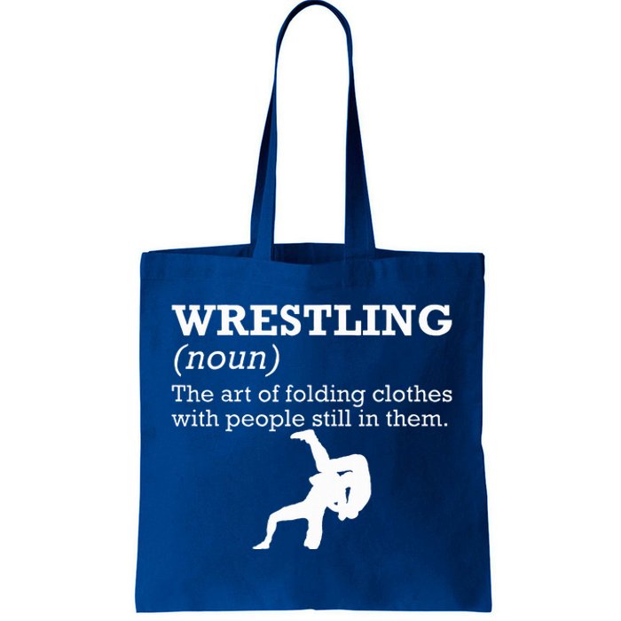 Funny Definition Wrestling Wrestler Tote Bag