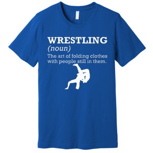 Funny Definition Wrestling Wrestler Premium T-Shirt