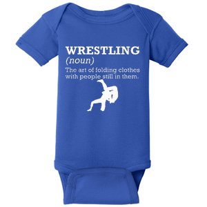 Funny Definition Wrestling Wrestler Baby Bodysuit