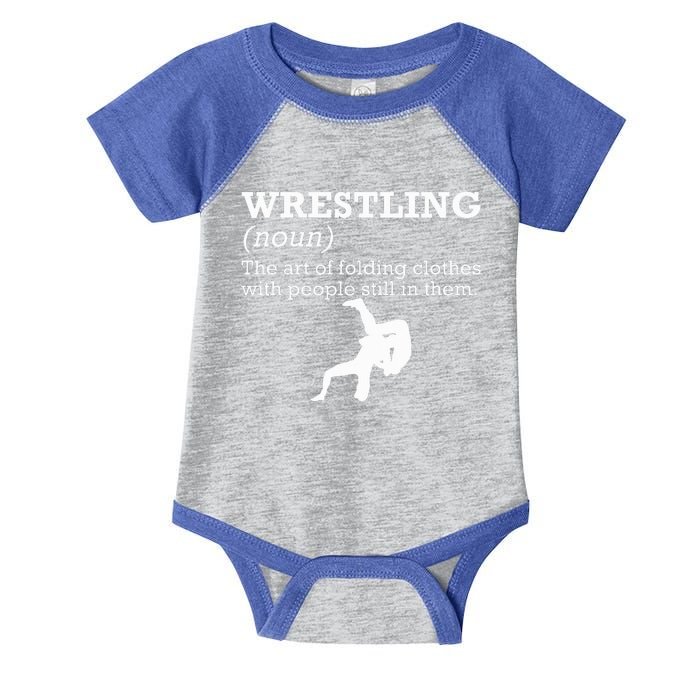 Funny Definition Wrestling Wrestler Infant Baby Jersey Bodysuit