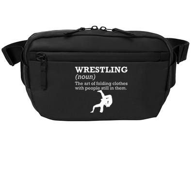 Funny Definition Wrestling Wrestler Crossbody Pack