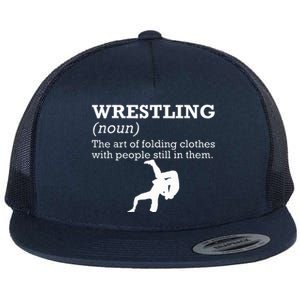 Funny Definition Wrestling Wrestler Flat Bill Trucker Hat