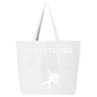 Funny Definition Wrestling Wrestler 25L Jumbo Tote