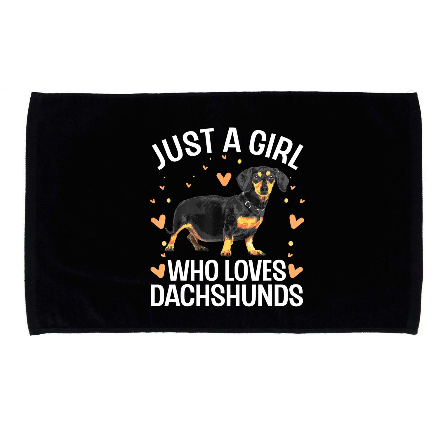 Funny Dachshund Wiener Dog Lover Gift Microfiber Hand Towel