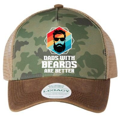 Funny Dads With Beards Are Better Dad Joke Fathers Day Legacy Tie Dye Trucker Hat