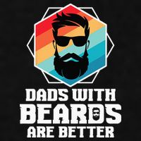 Funny Dads With Beards Are Better Dad Joke Fathers Day Ladies PosiCharge Tri-Blend Wicking Tank