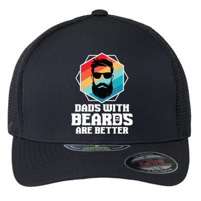 Funny Dads With Beards Are Better Dad Joke Fathers Day Flexfit Unipanel Trucker Cap