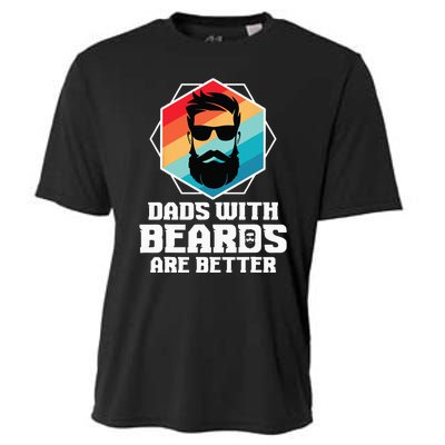 Funny Dads With Beards Are Better Dad Joke Fathers Day Cooling Performance Crew T-Shirt