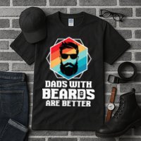 Funny Dads With Beards Are Better Dad Joke Fathers Day Tall T-Shirt