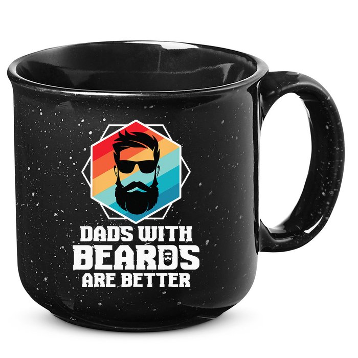 Funny Dads With Beards Are Better Dad Joke Fathers Day 15oz Campfire Ceramic Mug