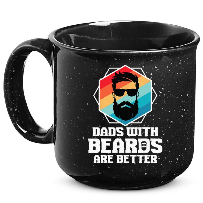 Funny Dads With Beards Are Better Dad Joke Fathers Day 15oz Campfire Ceramic Mug