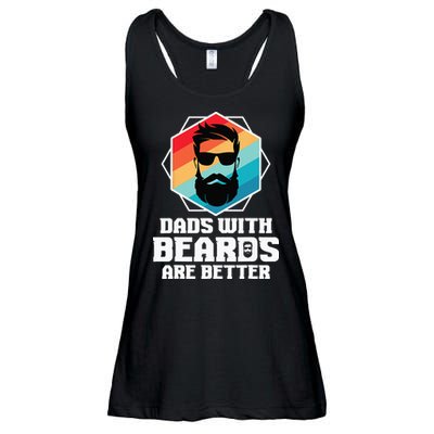 Funny Dads With Beards Are Better Dad Joke Fathers Day Ladies Essential Flowy Tank