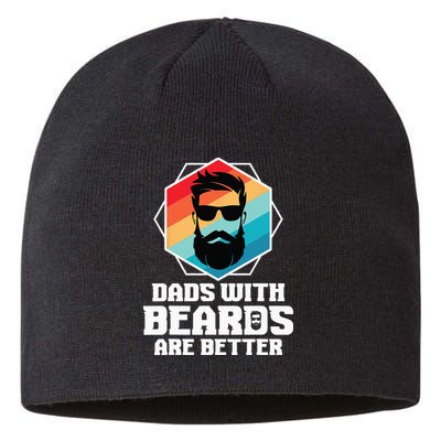 Funny Dads With Beards Are Better Dad Joke Fathers Day Sustainable Beanie