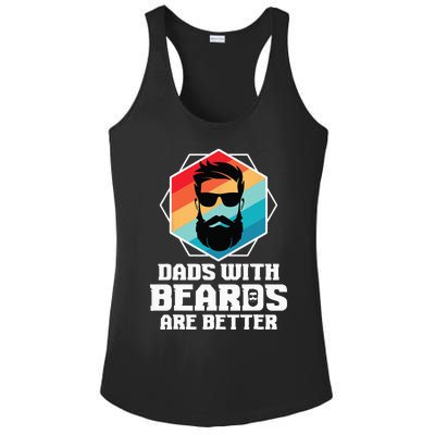 Funny Dads With Beards Are Better Dad Joke Fathers Day Ladies PosiCharge Competitor Racerback Tank