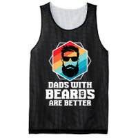 Funny Dads With Beards Are Better Dad Joke Fathers Day Mesh Reversible Basketball Jersey Tank
