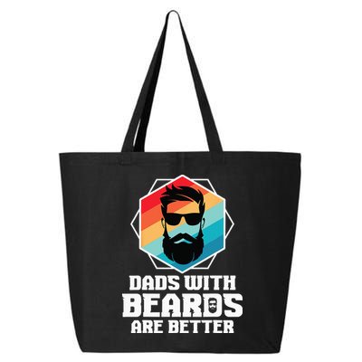 Funny Dads With Beards Are Better Dad Joke Fathers Day 25L Jumbo Tote