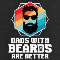 Funny Dads With Beards Are Better Dad Joke Fathers Day 25L Jumbo Tote