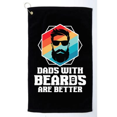 Funny Dads With Beards Are Better Dad Joke Fathers Day Golf Towel