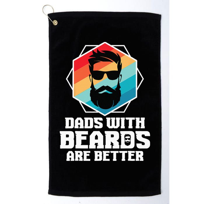 Funny Dads With Beards Are Better Dad Joke Fathers Day Golf Towel