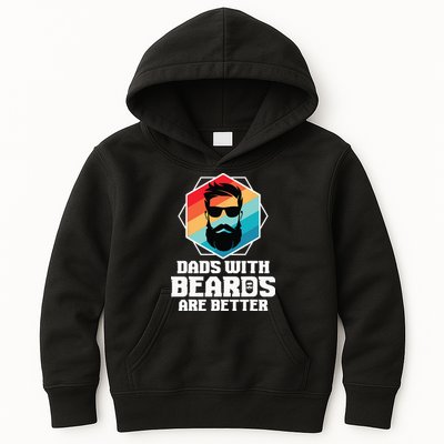Funny Dads With Beards Are Better Dad Joke Fathers Day Kids Hoodie