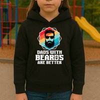 Funny Dads With Beards Are Better Dad Joke Fathers Day Kids Hoodie