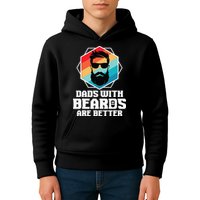 Funny Dads With Beards Are Better Dad Joke Fathers Day Kids Hoodie