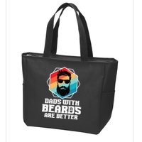 Funny Dads With Beards Are Better Dad Joke Fathers Day Zip Tote Bag
