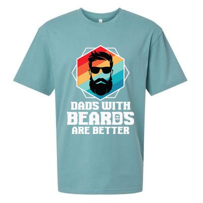 Funny Dads With Beards Are Better Dad Joke Fathers Day Sueded Cloud Jersey T-Shirt