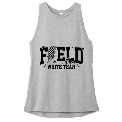 Field Day White Color Team Field Trip Ladies PosiCharge Tri-Blend Wicking Tank