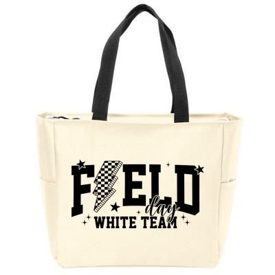Field Day White Color Team Field Trip Zip Tote Bag
