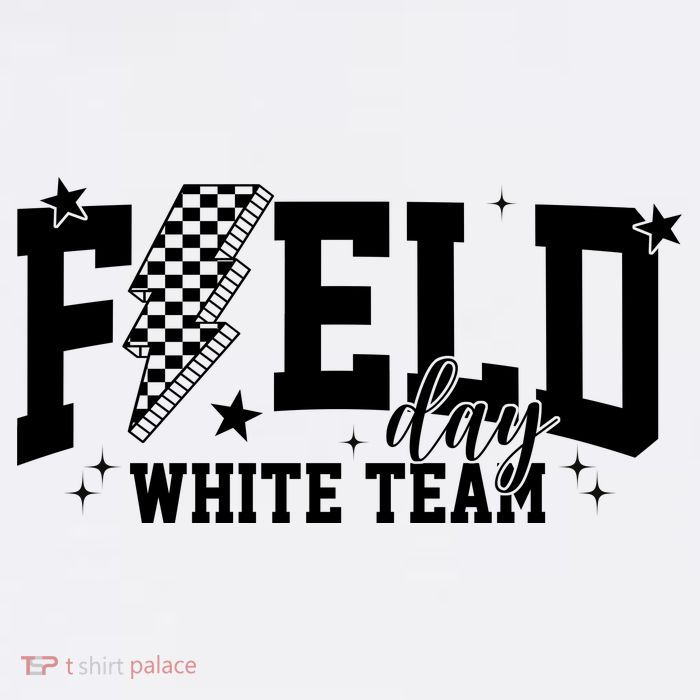 Field Day White Color Team Field Trip Performance Shirt