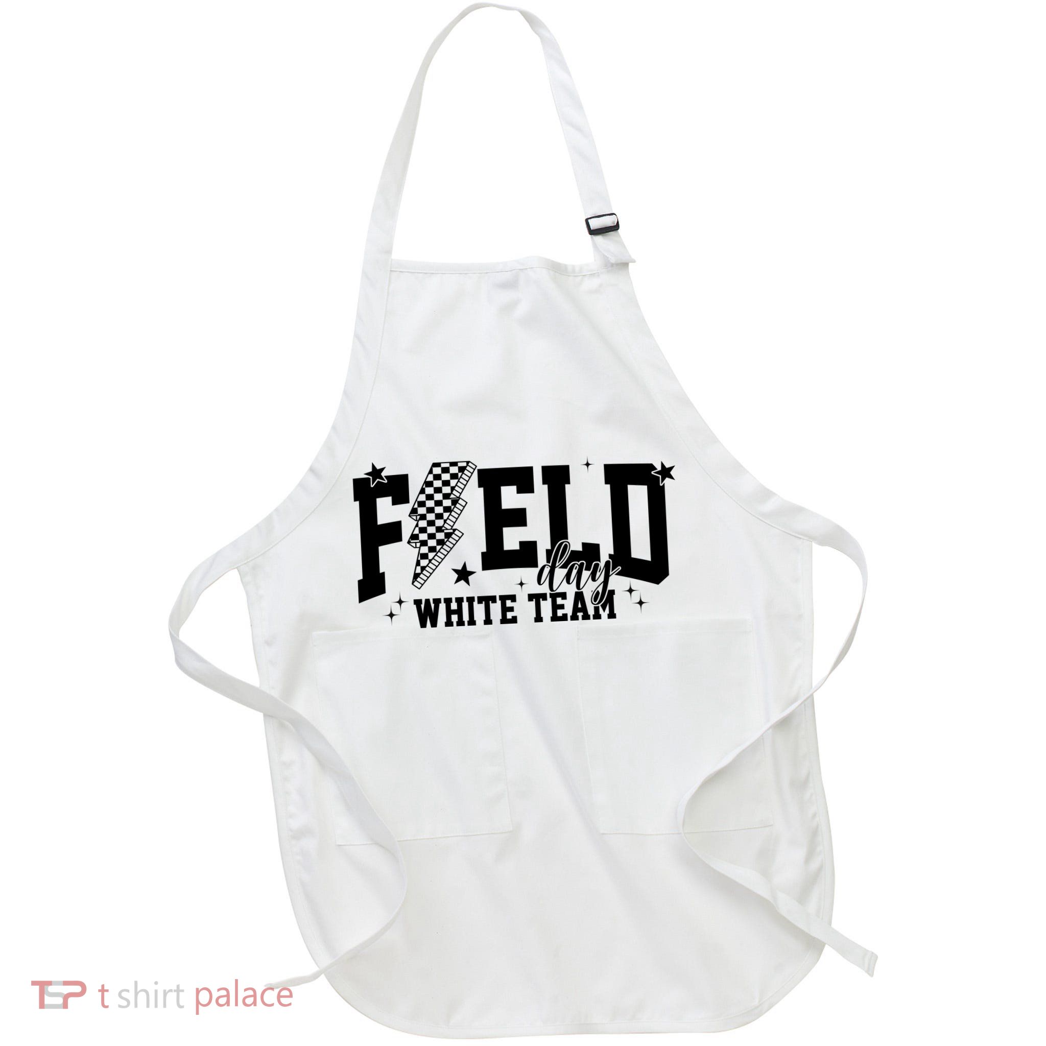Field Day White Color Team Field Trip Apron