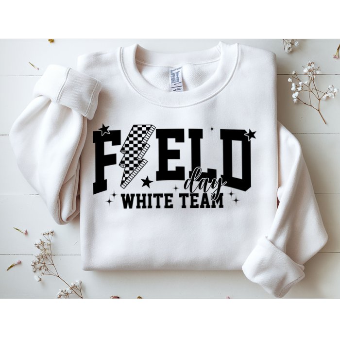 Field Day White Color Team Field Trip Sweatshirt