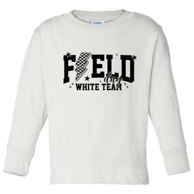 Field Day White Color Team Field Trip Toddler Long Sleeve Shirt