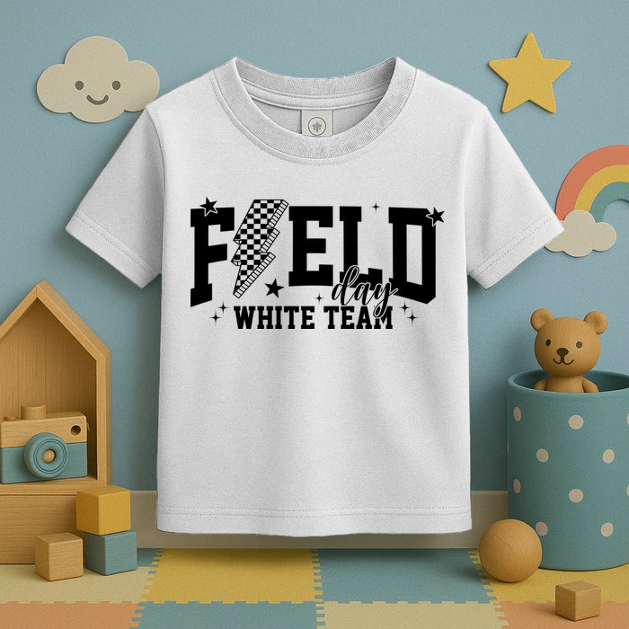 Field Day White Color Team Field Trip Toddler T-Shirt