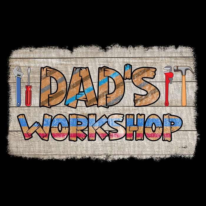 Funny Dad's Workshop Dad Tools Father's Day Button