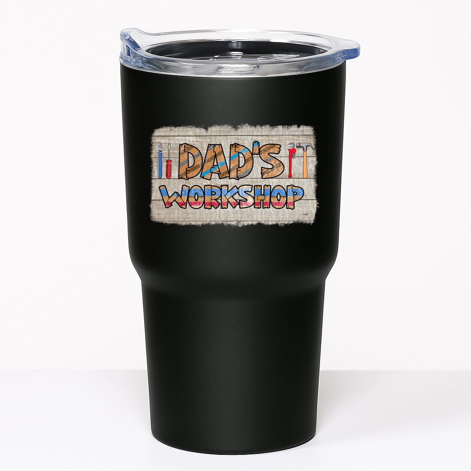 Funny Dad's Workshop Dad Tools Father's Day Tumbler