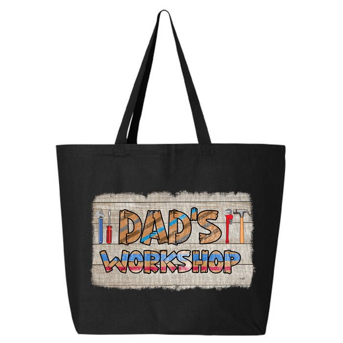 Funny Dad's Workshop Dad Tools Father's Day 25L Jumbo Tote